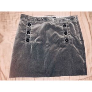 Banana Republic velvet mini skirt